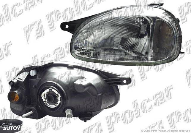 Far Opel Corsa B 01.1993-10.2001 AUTOPAL fata stanga/dreapta, reglare manuala, tip bec H4 - 2