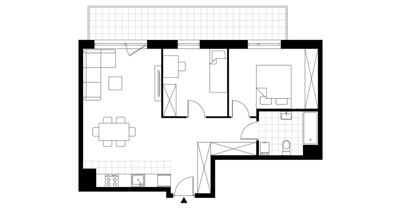 3-pokojowe mieszkanie 58m2 + balkon Bez Prowizji - Pełny obrazek: 3/8