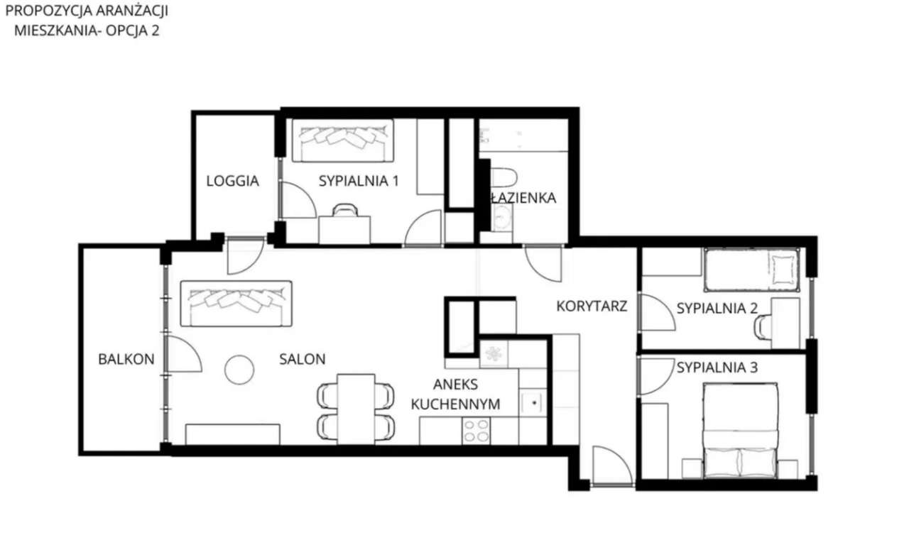 PRZESTRONNE dwustronne MIESZKANIE  -  CZTERY pokoje blisko ZIELENI-17