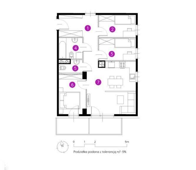 Promocja! - 4-pokojowe Mieszkanie 65,27 m²,Gliwice-5