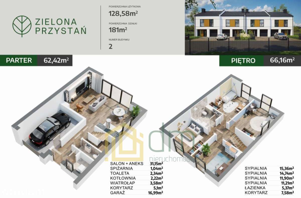 Dom 128m²/4 sypialnie/Garaż/Pompa ciepła-9