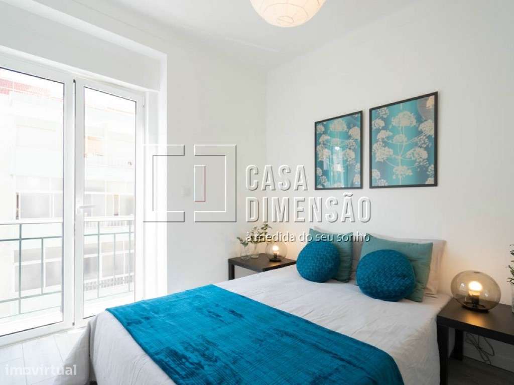 Apartamento T3 em Benfica, com Varandas, Totalmente Mobilado e Pron...-28