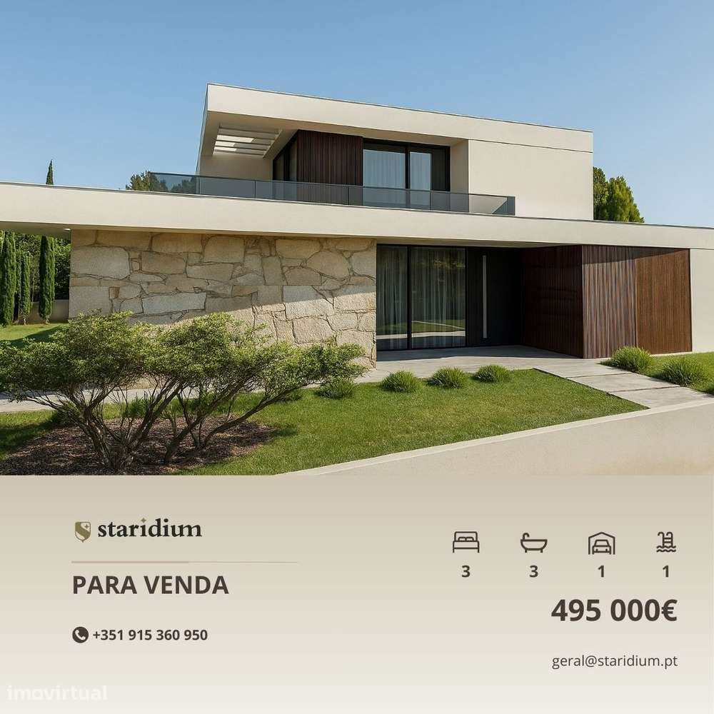 Moradia T3  com Piscina — Projeto Aprovado ou Chave na Mão | Esposende-1