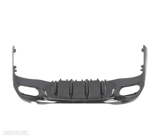 DIFUSOR PARA MERCEDES W206 AMG 21- LOOK C63 + PONTEIRAS DE ESCAPE PRETAS - 3