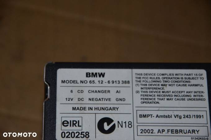 BMW E46 E39 ZMIENIARKA PŁYT CD 6913388 - 4