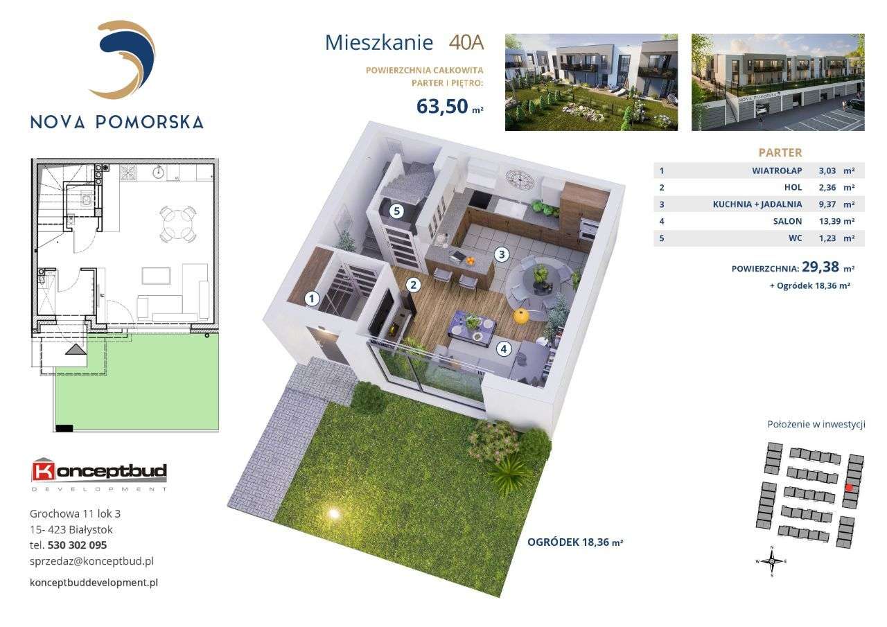 Nova Pomorska | mieszkanie 40A | 63.50 m2 - Pełny obrazek: 3/9
