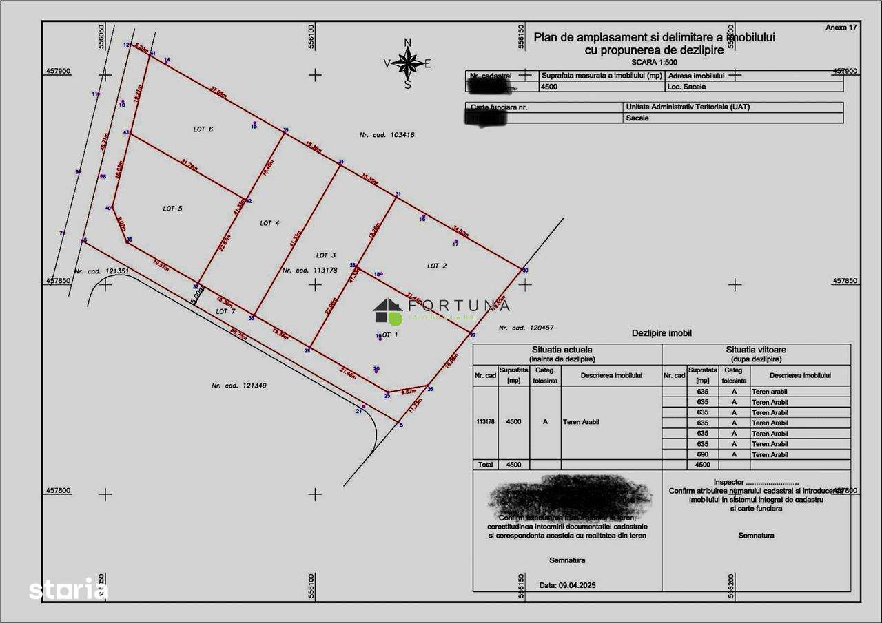 Teren intravilan 635 mp Sacele- Precizia --10
