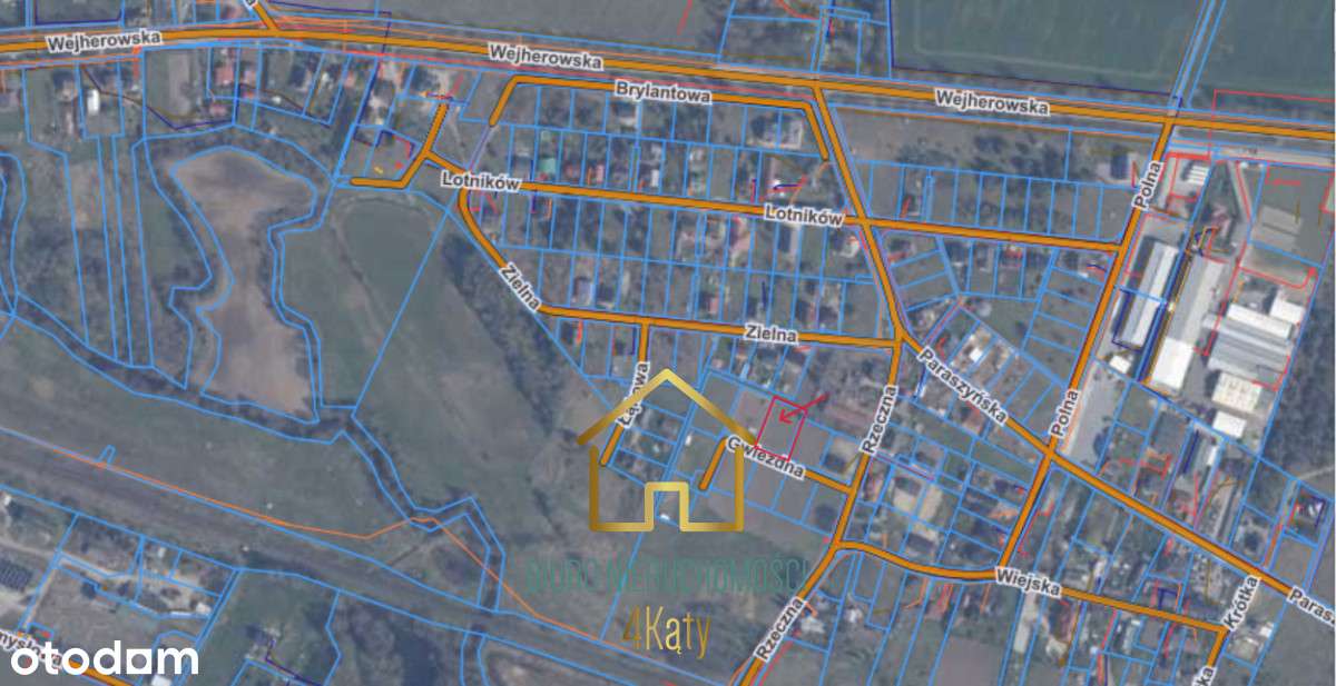 Działka 1172 m² z Wz– Bożepole Małe, ul. Gwiezdna-19