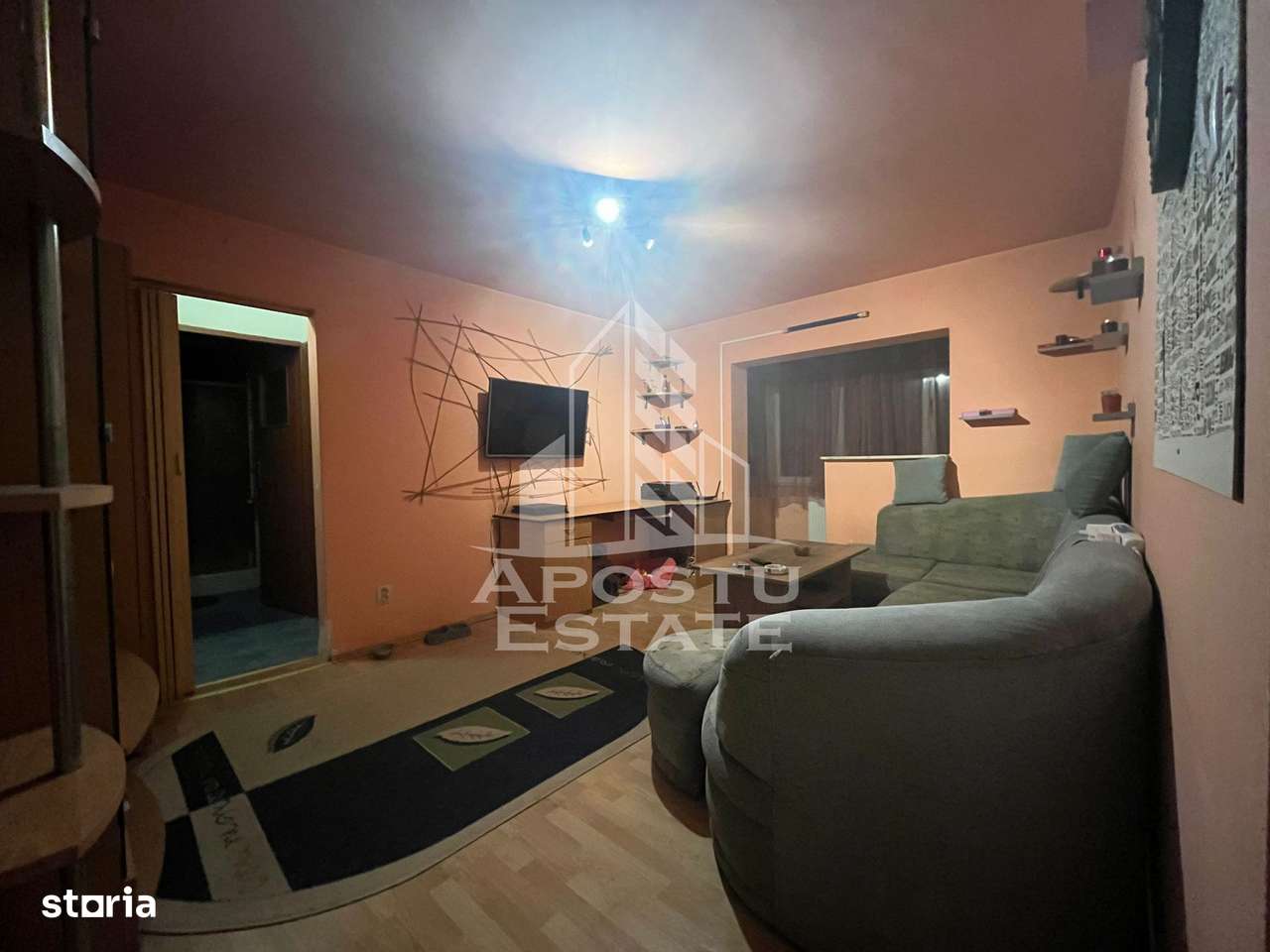 Apartament cu 2 camere, semidecomandat, etaj intermediar - Imagine principală: 3/6