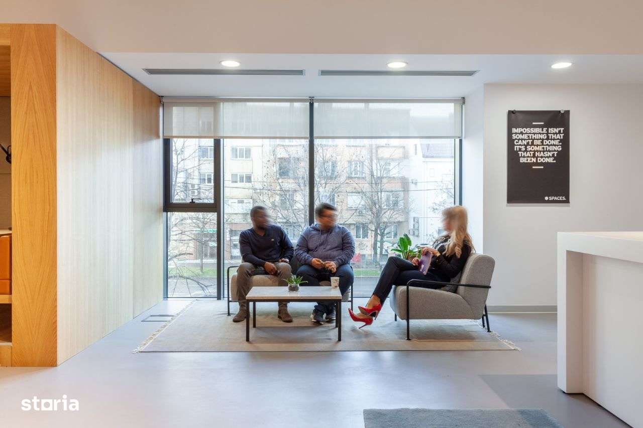 Spațiu de birou frumos proiectat pentru 3 persoană în Spaces Unirii - Imagine principală: 4/12