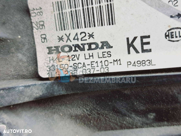 Far stanga Honda Civic V Coupe (EJ) [Fabr 1993-1996] 33150-SCA-E110-M1 - 3