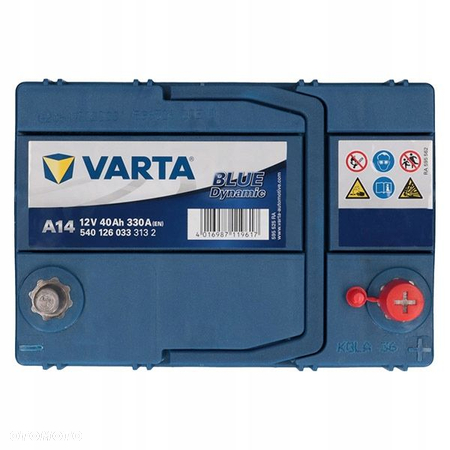 Akumulator Varta Blue A14 12V 40Ah 330A B19 P Japan - 4