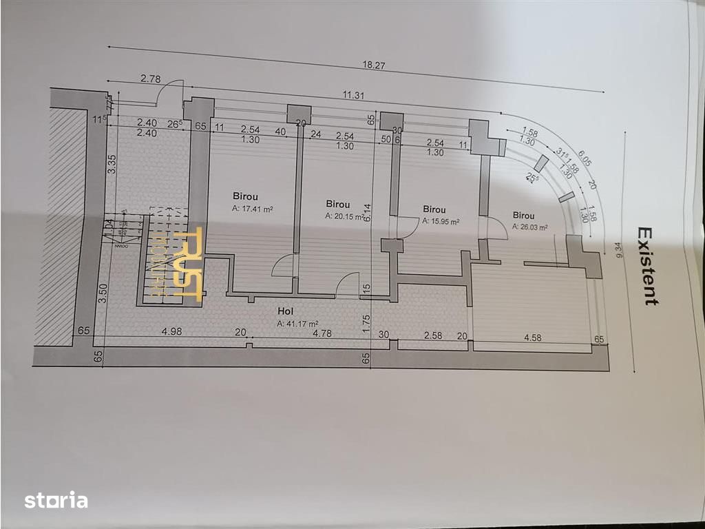 Spatiu comercial, cu potential, 110 mp, 3 parcari, zona Piata 1 Mai.