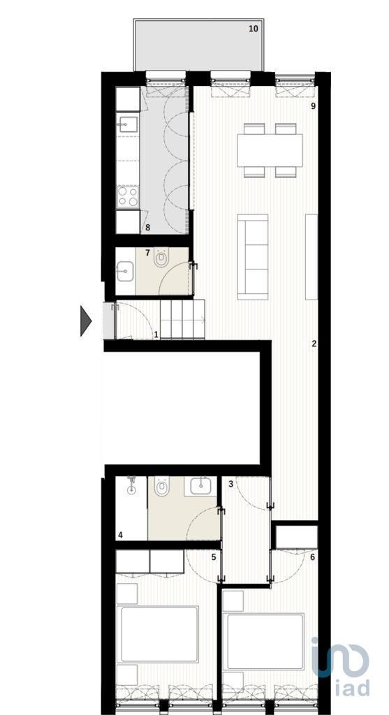 Apartamento T2 em Porto de 80,00 m2