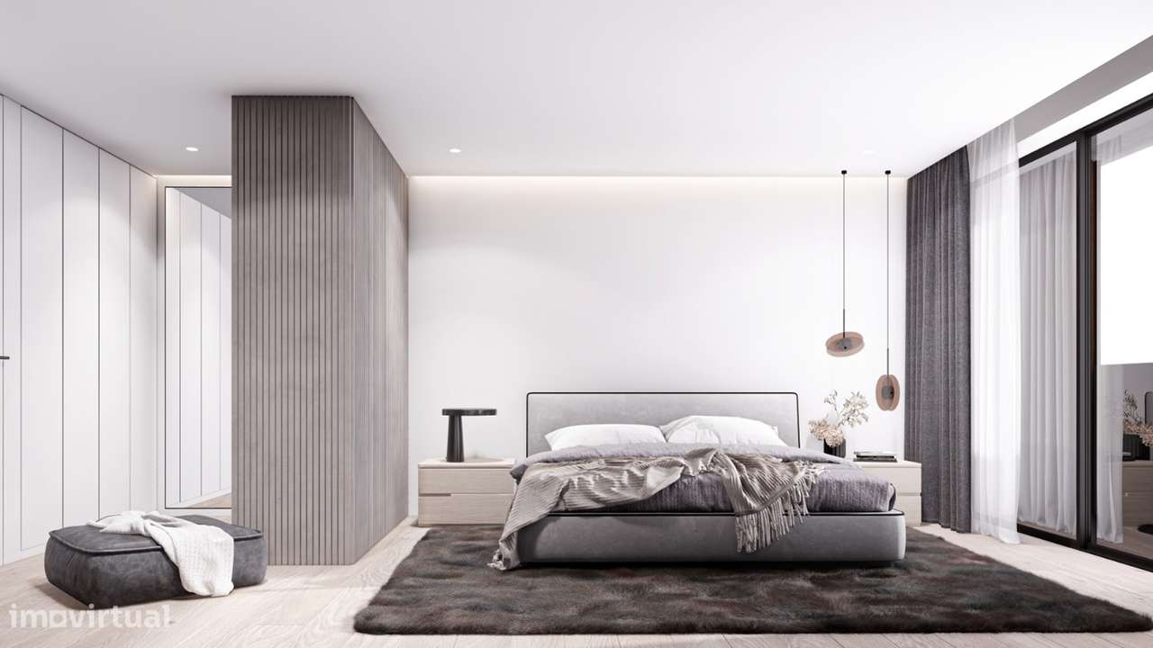 Apartamento T1 com varanda e garagem-4