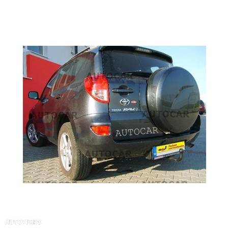 Carlig de remorcare pentru TOYOTA RAV 4 - 5 usi -  cu roata de rezerva pe haion- sistem semidemontabil -cu suruburi - 5