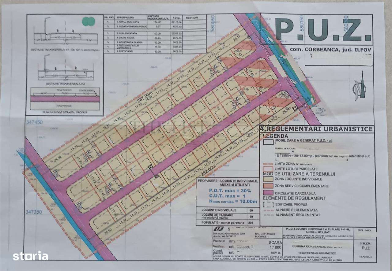 Vanzare teren Corbeanca - Imagine principală: 1/1