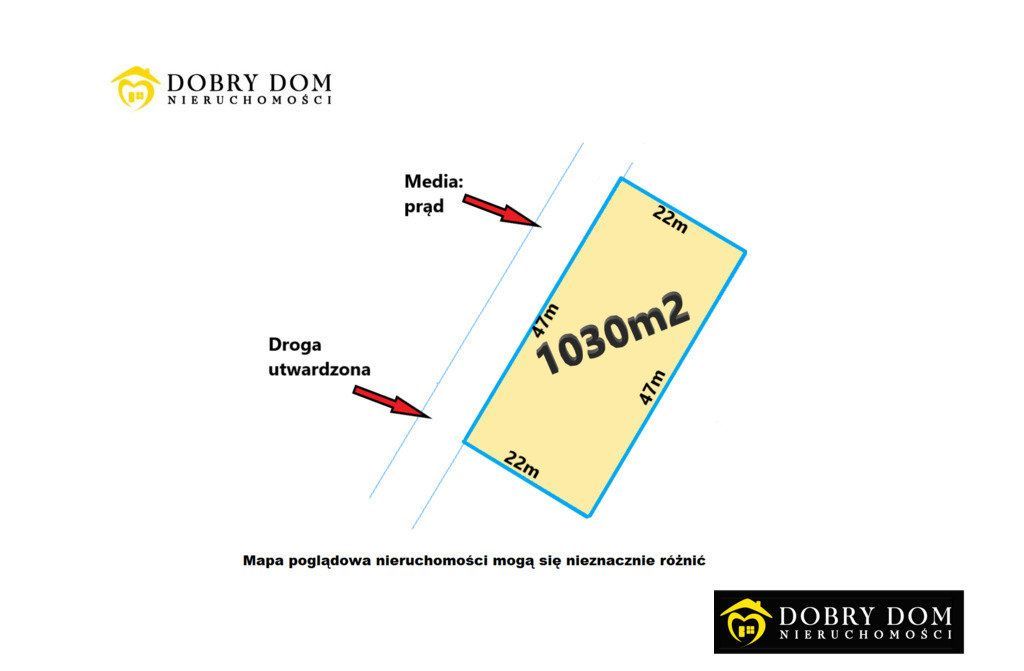 Działka, 1 030 m², Koplany