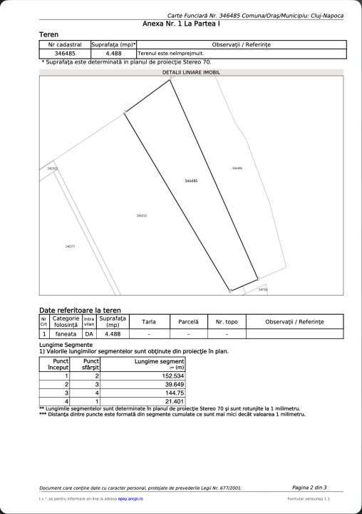 Comision 0. Teren Intravilan, zona Strada Colonia Sopor CJ 400482-9