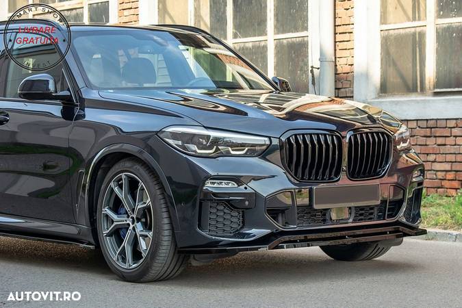 Prelungire Bara Fata BMW X5 G05 M-Package (2018-2022) M Sport Negru Lucios- livrare gratuita - 8