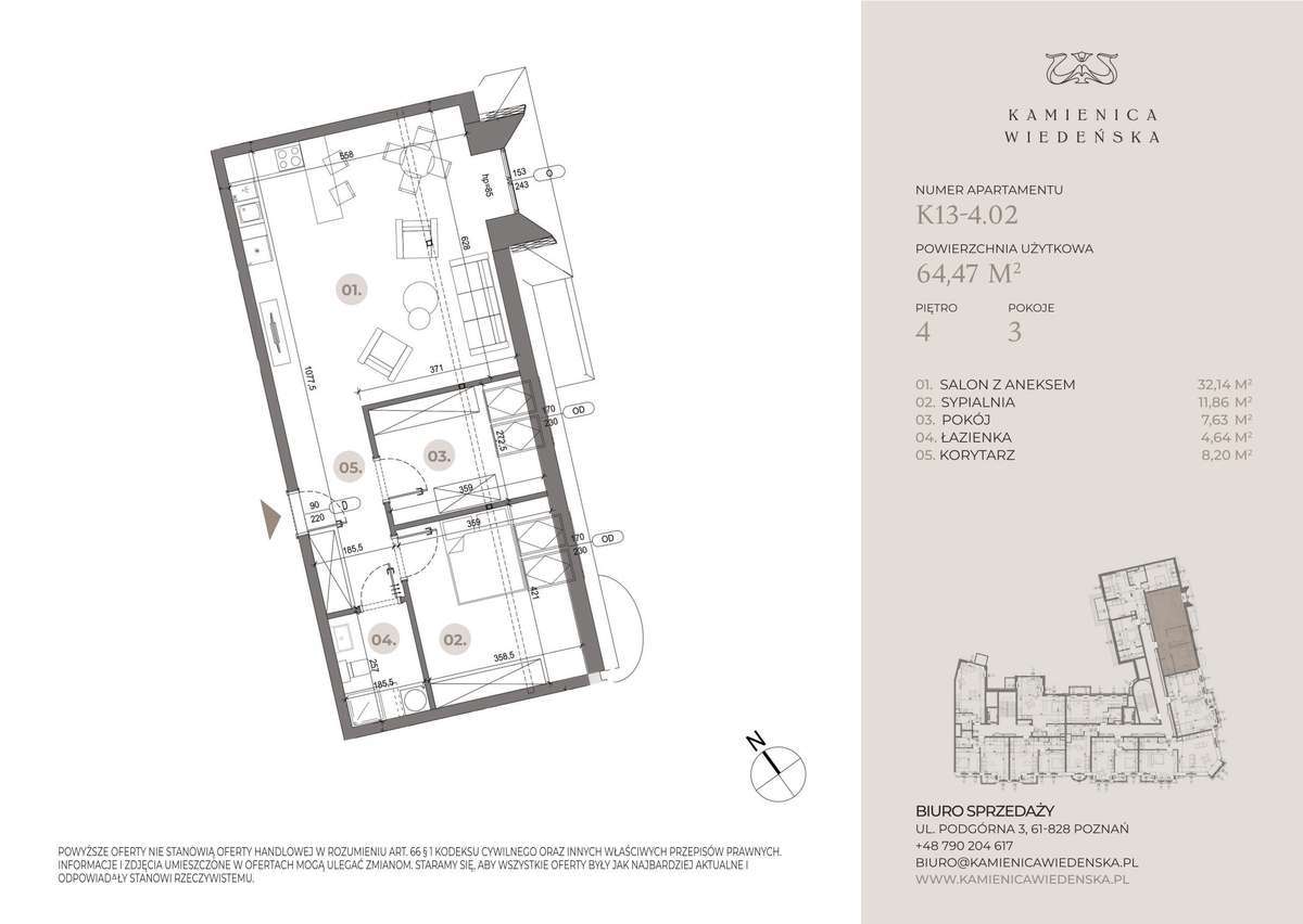Kamienica Wiedeńska | mieszkanie 3-pok. | K13-4.02 - Pełny obrazek: 3/16