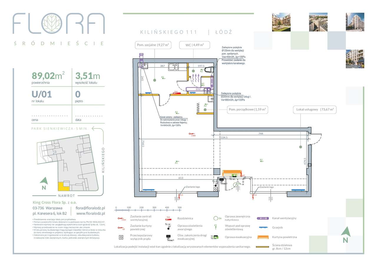 Lokal w super lokalizacji / Duże witryny / ul.Nawrot / M2Poland Estate - Pełny obrazek: 2/4