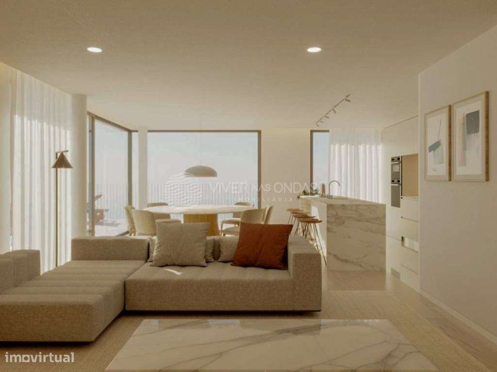 Apartamento T4 com 3 lugares de parqueamento e arrumos, em Canidelo. - Grande imagem: 4/38