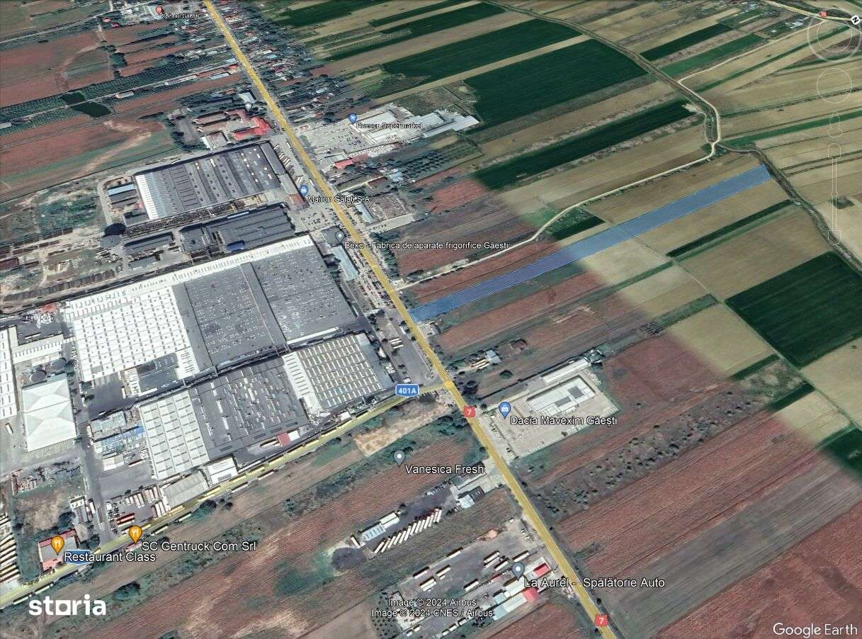 VANZARE TEREN 15.070 MP. - DESCHIDERE 23 ML. LA DN7 - GAESTI - Imagine principală: 1/5