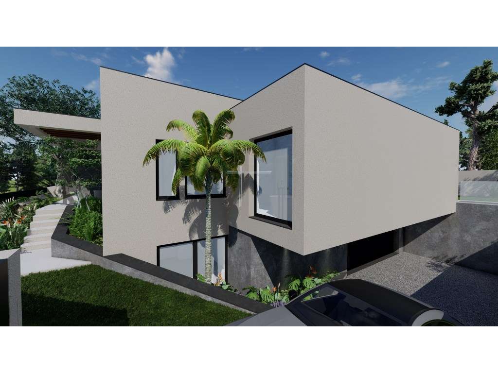 Moradia isolada T5, arquitetura contemporânea com garagem e piscina...-10