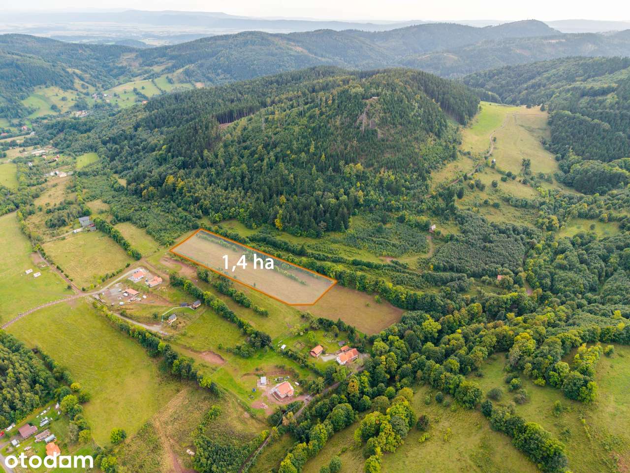 Działka z panoramicznym widokiem na Góry Sowie!!! - Pełny obrazek: 4/9