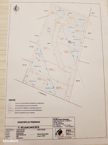 Podzielone działki w Stefanowie na ul Malinowej