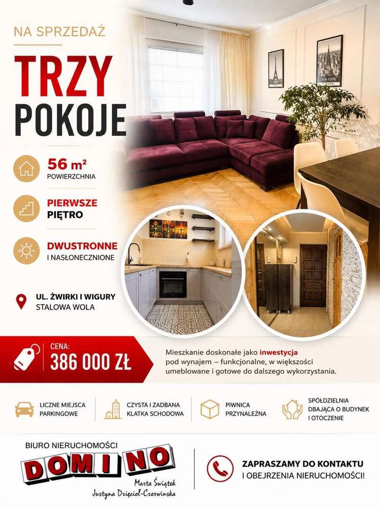 ul. Żwirki i Wigury - mieszkanie o pow. 56m, I piętro, 3 pokoje-15