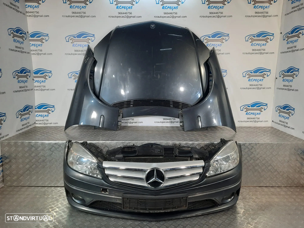 FRENTE COMPLETA MERCEDES BENZ CLC W203 CAPOT PARACHOQUES GUARDA-LAMAS OTICAS RADIADOR VENTILADOR FRENTE FIBRA REFORÇO - 1