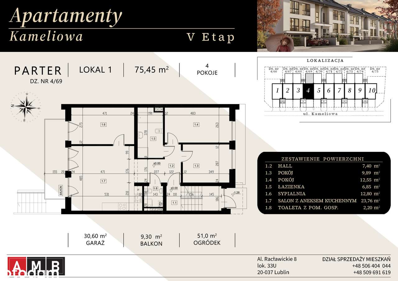 Apartamenty Kameliowa V  budynek 4 lokal 1 - Pełny obrazek: 5/11