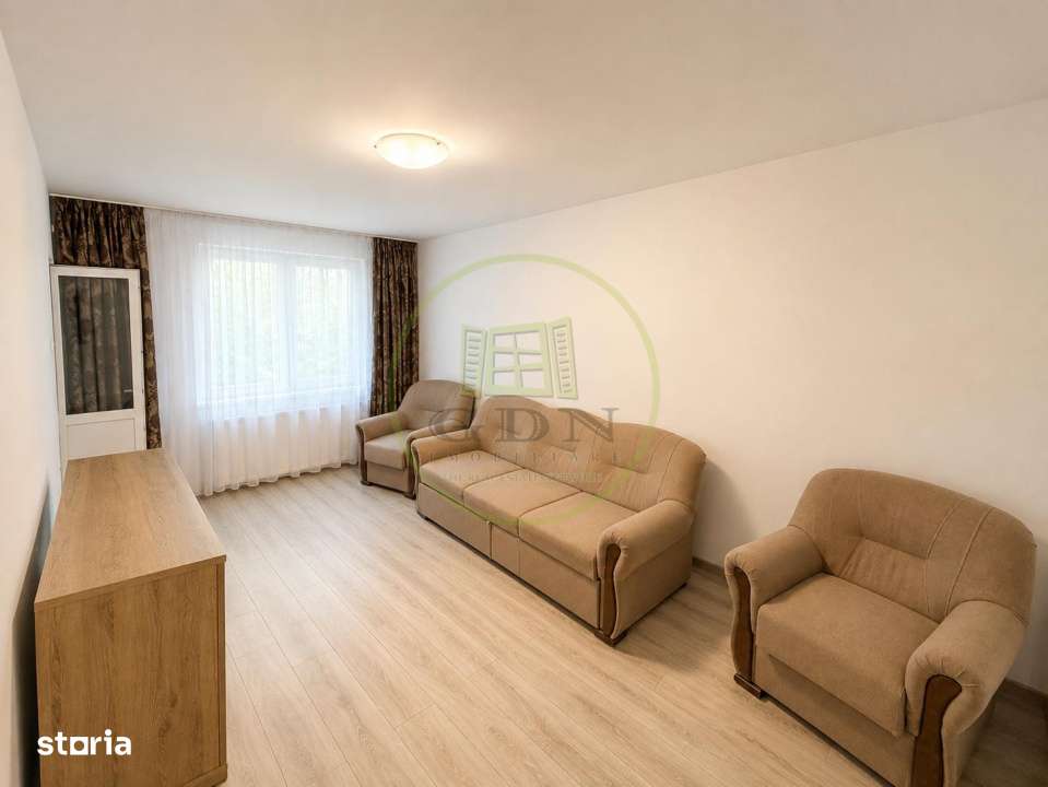 2 camere decomandat | 52 mp | Complet renovat | Etaj 1 | 500 €/luna