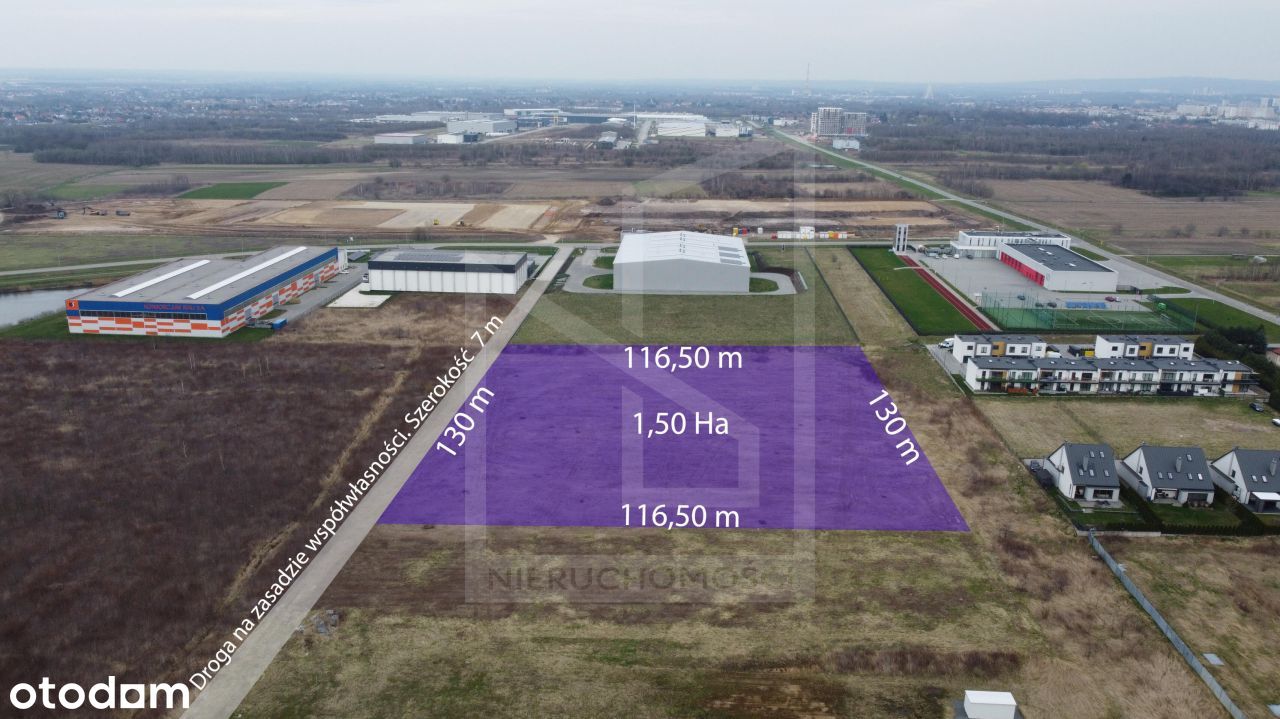 Działka inwestycyjna 1,50 Ha z Mpzp w Rzeszowie