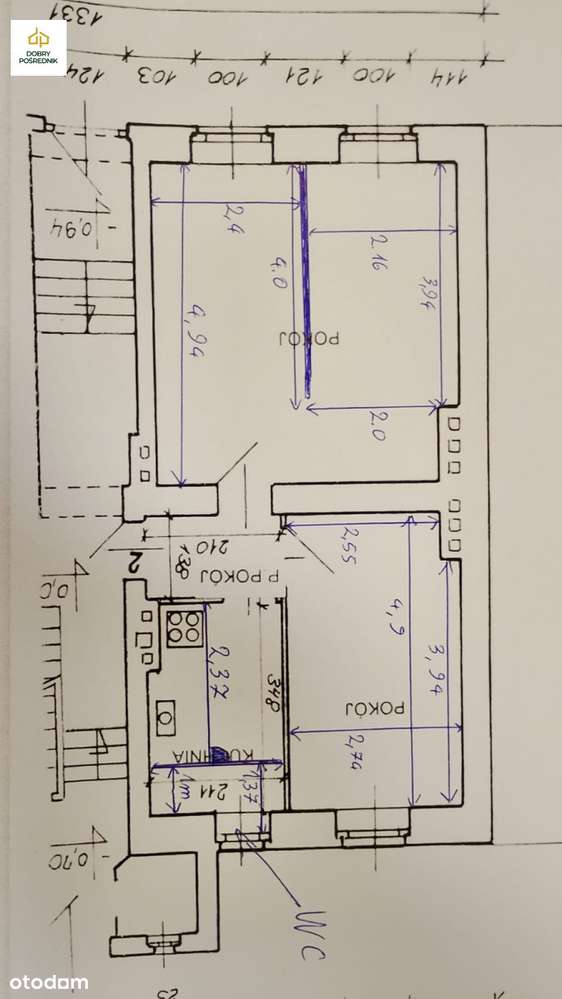 Okazja 3 Pokoje do remontu w odnowionej kamienicy-7