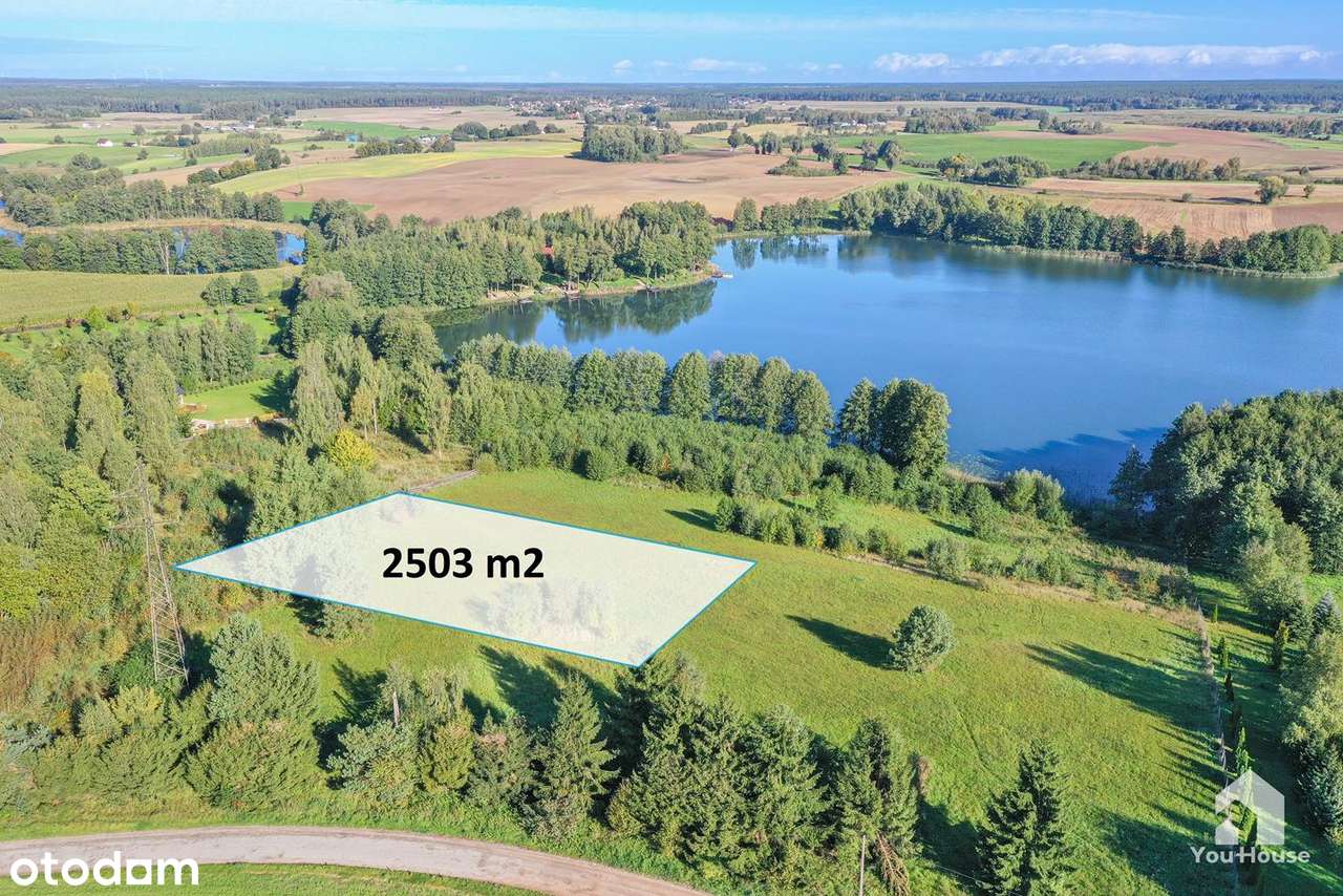 Działka nad Jeziorem Gryźliny - 2503 m2-4