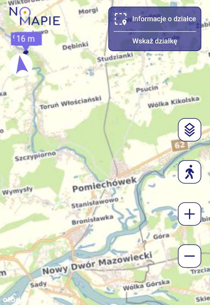 Działka nad Wkrą Błedowo zdostepem do wody - Pełny obrazek: 2/4