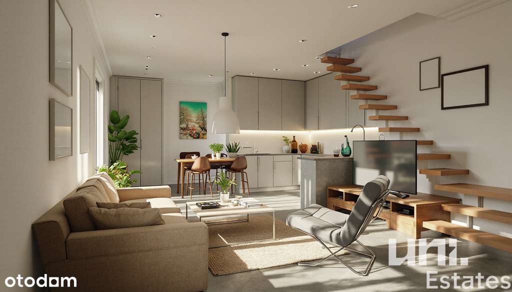 Kraków Centrum| Dwa Poziomy| Apartament z panoramą - Pełny obrazek: 5/19