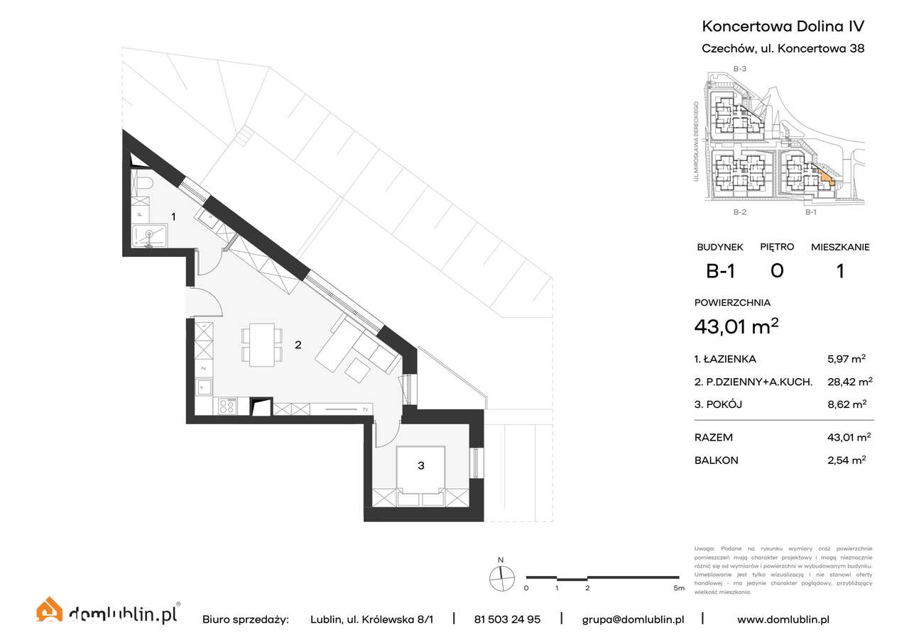 Osiedle Koncertowa Dolina | mieszkanie 2-pok. | 1 - Pełny obrazek: 2/9
