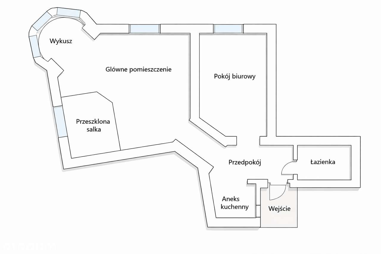 74 m² | Podwale | Wykusz z widokiem na Fosę | 1 piętro-13