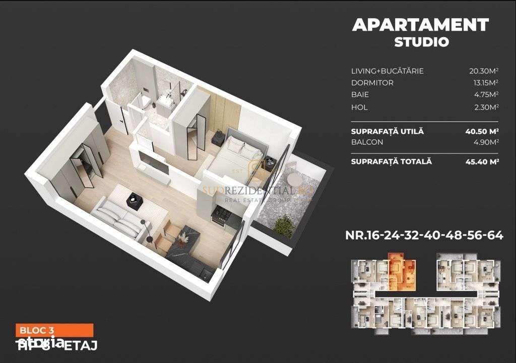 Locuinta moderna cu un dormitor, bloc nou - Pasarela Metrou Berceni - Imagine principală: 4/20