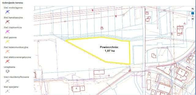 Działka przemysłowo - usługowa w Lubinie - Pełny obrazek: 4/11