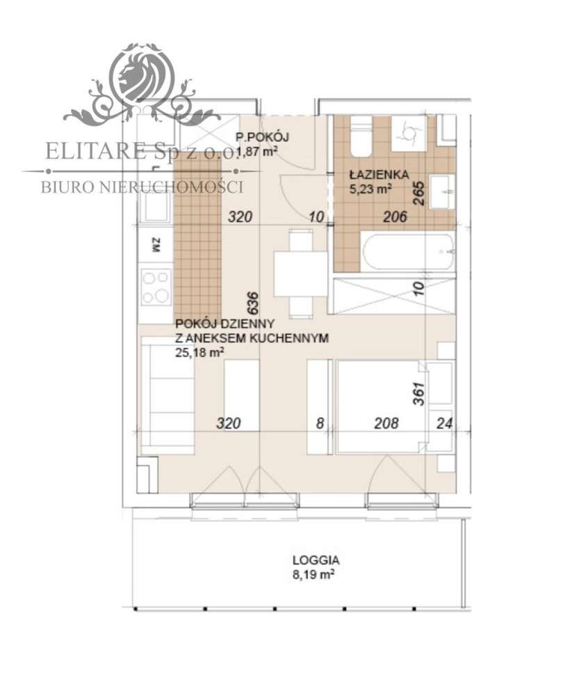 Mieszkanie 32,28m2 możliwość wydzielnia sypialni/d - Pełny obrazek: 4/20