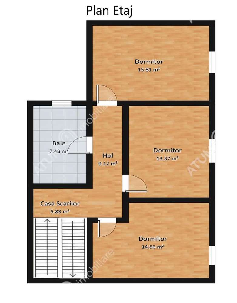 Casa 4 camere 3 bai terasa si teren 250 mp zona Octavian Goga Selimbar-7