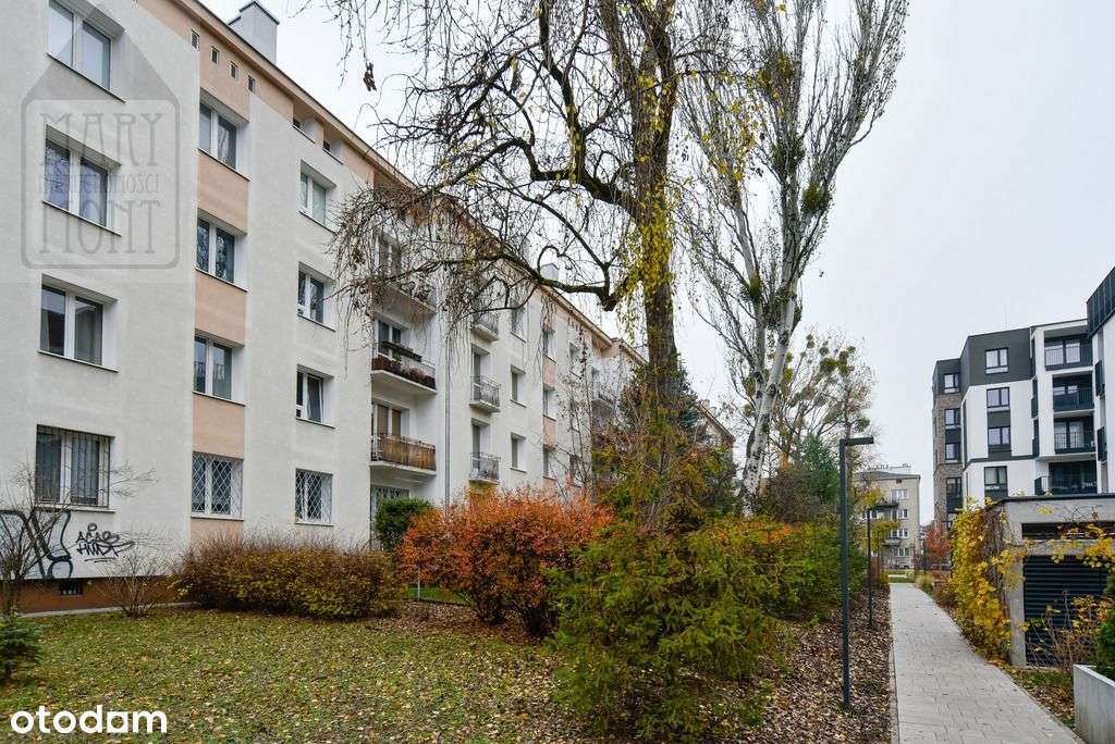2 pokoje z dużym balkonem w kamienicy St. Bielany-11