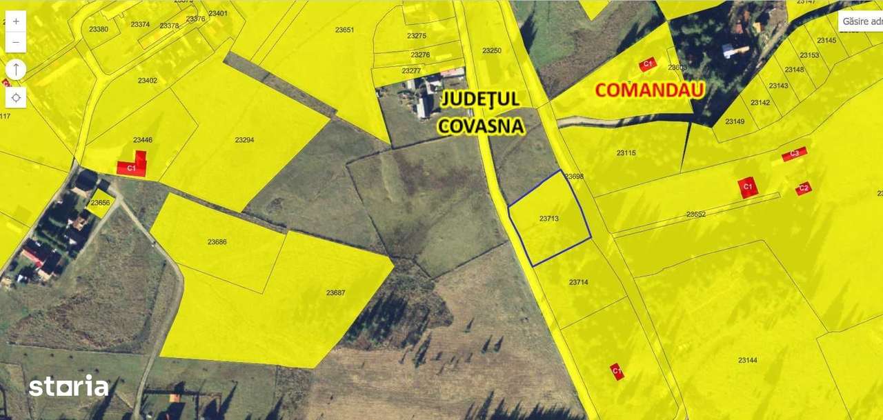 Teren intravilan, 750 mp în loc.Comandău, jud.Covasna.-2