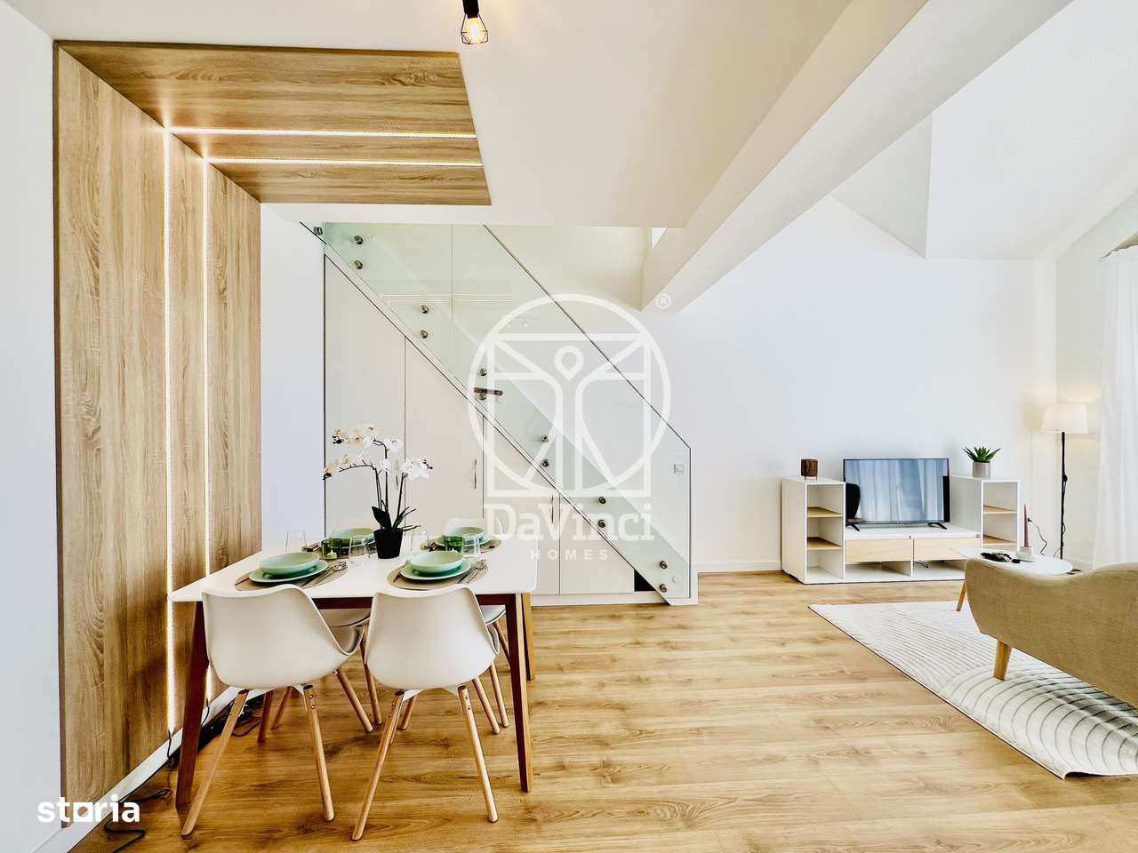 Penthouse 2 camere, 2 bai, incalzire pardoseala, aer conditionat - Imagine principală: 4/18