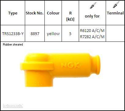 cachimbo da vela ngk trs1233b-y - 1